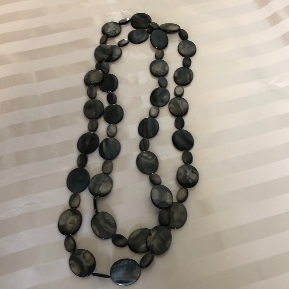 Artisan Black Mother of Pearl necklace Jess David
